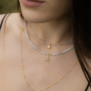 Naszyjnik z howlitem i rozgwiazdą