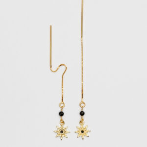 Wiszące kolczyki z gwiazdkami