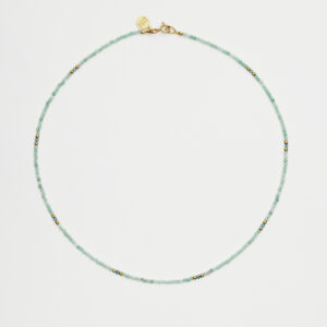 Naszyjnik ze szmaragdem i apatytem