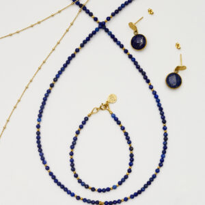 Komplet z lapisu lazuli