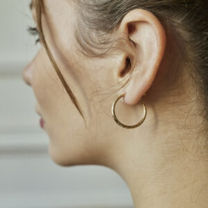 Kolczyki teksturowane koła