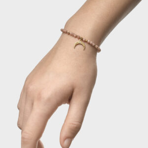 Bransoletka z rodochrozytem i księżycem