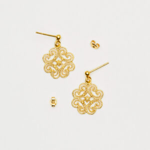 Kolczyki z ażurową zawieszką