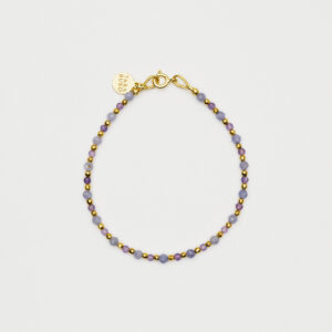 Bransoletka z tanzanitem i ametystem