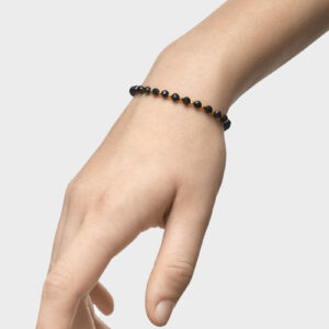 Bransoletka z czarnym turmalinem