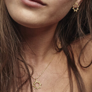 Łańcuszek ze słońcem i cyrkoniami