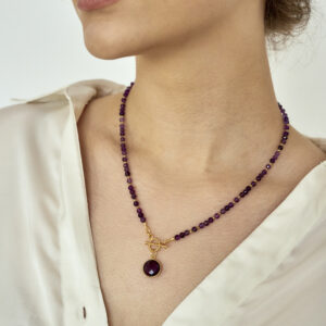 Naszyjnik z ametystem