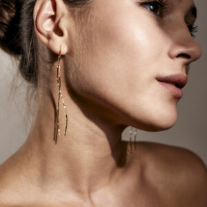 Kolczyki wiszące fale