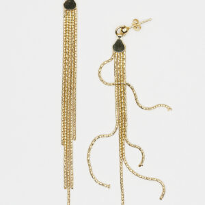 Długie wiszące kolczyki