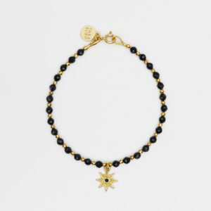 Bransoletka z czarnym turmalinem i gwiazdką