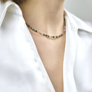 Naszyjnik z kolorowym turmalinem