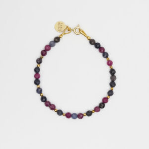 Bransoletka z szafirem i rubinem