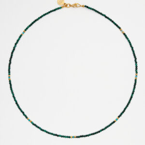 Naszyjnik z malachitem i turkusem
