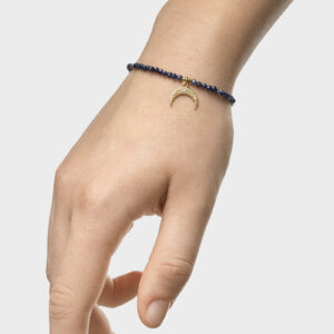 Bransoletka z szafirem i księżycem