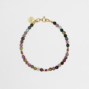 Bransoletka z turmalinem i rubinami